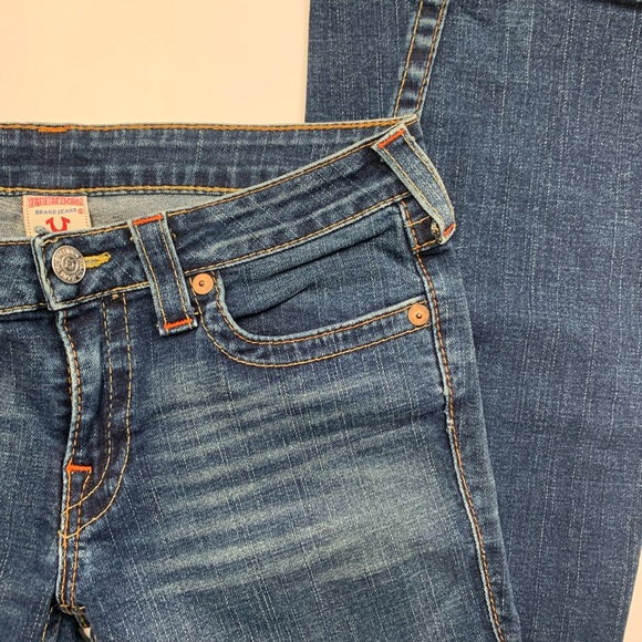 SOLD| true religion mid rise flare jeans - Picture 7 of 8